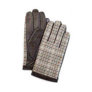 NWT Express Genuine Leather Houndstooth Touchscreen Compatible Gloves